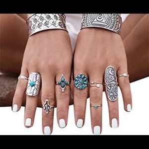 Boho Statement Rings—9 Paparazzi Rings--Adjustable